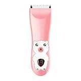 DAXXIN Hair Clippers, Baby Hair Clipper Rechargeable Waterproof Hair Cutter 2pcs Guide Combs Lower Noise Haircut Trimmers for Children(OneColor)