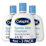 Cetaphil Gentle Cleanser, Hydrating Face Wash, Sensitive Skin, 4 fl oz, 3 ct
