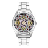 NTVOWPZO Three-Hand Analog Stainless Steel Watches for Men Easy Reader