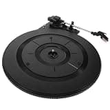 Ipetboom Vintage Record Player Movement with Sound Quality and Easy to Use Functionality, Black Plastic Turntable Mechanism for Home Decor and Music Enthusiasts