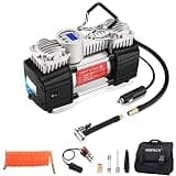 GSPSCN Digital Portable Tire Inflator Heavy Duty 12V Air Compressor Pump
