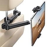 Lamicall Car Headrest Tablet Holder - [Foldable Clip] [Lockable] Tablet Mount for Car Backseat, Car Accessories for Kids, for iPad Pro, Air, Mini, Galaxy Tab, Fire HD, 5.4-13" Tablets