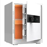 fireproof safe Full Screen Safe Home Small WIFI Remote Anti-theft All-steel 45/60cm Bedside Fingerprint Password Safes(60cm)