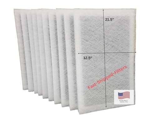Fast-Shipped-Filters 7 Pack 14x24 Replacement Filter Pads Compatible with Dynamo ECOairFlow Air Cleaner Refill White… (7, White, 14x24)