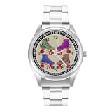 NTVOWPZO Three-Hand Analog Stainless Steel Watches for Men Easy Reader