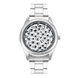 NTVOWPZO Three-Hand Analog Stainless Steel Watches for Men Easy Reader
