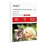 Koala Photo Paper Double-side Matte 8.5X11 Inches Compatible with Inkjet Printer 48LB Presentation Paper 100 Sheets