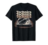 Vintage Turntable Analog DJ Rhythm Old Era Music T-Shirt