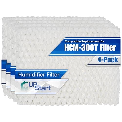 4-Pack Wick Humidifier Filter "A" Replacement for Honeywell HCM 300T Filter - Compatible with Honeywell HCM-300T HCM300T Wicking Filters HAC-504 HAC504AW Air Purifier