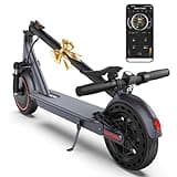 500W Electric Scooter for Adults, with Dual Suspension Absorption, 22 Mile Range & 19 MPH Top Speed, 10 Inch Solid Tires, Portable E Scooter with Smart App Control, Max Load 265 LBS