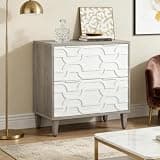 File Cabinet with 2 Adjustable Stainless Steel rods, Accommodates Legal, Letter or A4 Size folders