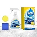 Foam Cleaner Spray – Multi surfacê Foam Solution, Interior Wash, Lemon frêsh Deep Dirt Removal Formula | Powerful Care Product for Cars Kitchens Sofas Bathrooms