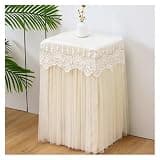 WGEDDP Hidden Safe Lock Box Cover Protective, Double-Layer Fabric Customisable Open Cabinet Dust Covers for Equipments, Safe Cover Disguise Large Decor Pink/White/Blue(Style 1,28x28x48/71x71x122cm)