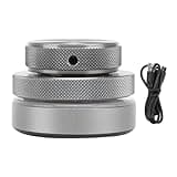 Adfaga Volume Control Knob USB C Wired Multimedia Controller with RGB Light for PC Tablet Phone Customizable Shortcut Keys Adjustable Screen Brightness Gray 55mm