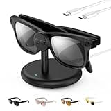 Charging Stand with USB Type C Charging Cable for Ray-Ban Headliner/Skyler/Wayfarer (Black)
