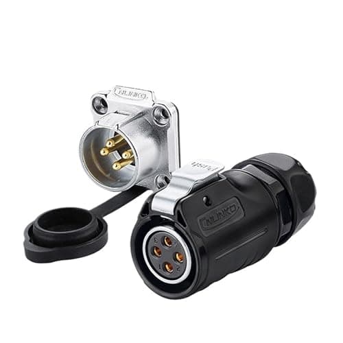 LP20 M20 Waterproof 2 3 4pin Automotive Locking Wire Socket Power Connector(LP-20 4pin Plug)