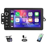 Car Radio Stereo for Cadillac Escalade 2003-2006 7 inch Touch Screen Stereo with Wireless Carplay/Android Auto4 Core 64G ROM EQ DSP Bluetooth FM/RDS Radio and AHD Backup Camera Upgrade Button Knob