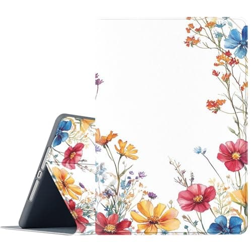 FGDRFGRW Case for Amazon Kindle Fire 7 Inch Tablet (9th/7th/5th,2019/2017/2015 Release),Adjustable Stand Auto Wake/Sleep Function Full Body Protection Cover - Floral