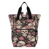 VELINTE Engraved Sugar Skull Diaper Bag – Insulated Pockets for Mom Dad