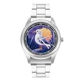 NTVOWPZO Three-Hand Analog Stainless Steel Watches for Men Easy Reader