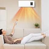 Portable Air Conditioner Wall Mounted, 2-in-1 Ac & Heater Combo Unit With Remote, Cooling & Heating Fan For Bedroom Office Bathroom Rv