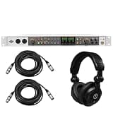Universal Audio Volt 876 24x28 USB Rackmount Interface, Bundle with TAPH100 Headphones, 2x 25' XLR Male to Female Professional Microphone Cable