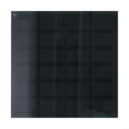 10W 6V Solar Panel Kit Monocrystalline Silicon Module with Wire for DIY Home Garden Street Light System Outdoor POWERs Supply Black 165x165mm
