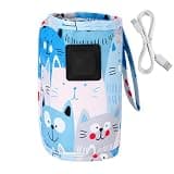 Portable USB Bottle Warmer, 3-speed Temperature Adjustable USB Milk Heat Keeper, Nursing Bottle Warmer Pouch for Driving Camping, Travel Care