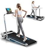FOUSAE 5 in 1 Foldable Treadmill, 7.5 MPH Treadmills for Home with App Compatible, Treadmill with 10% Incline, 3.0HP Brushless Drive, Remote Control and LED Display, 12 HIIT Programs, 400 LBS Capacity