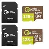 Green Extreme 128GB microSDXC Memory Card with SD Adapter, Class 10 U3, Up to 170MB/s Read Speed (2 Pack)