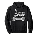 Cadeau Homme Femme Rider Trottinette Electrique. Débridé Pullover Hoodie