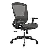 ELABEST T96 Mesh Office Chair,Ergonomic Computer Desk Chair,Sturdy Task Chair- Adjustable Lumbar Support & Armrests,Tilt Function,Comfort Wide Seat,Swivel Home Office Chair