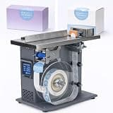 MASTLOUFUL 90 Degree Corner Label Applicator, Semi Automatic Small Box Labeling Machine with PLC Touch Screen, 15-30 Pcs/Min, ±0.5mm Accuracy for Cartons and Packaging Maxwidth:5cm
