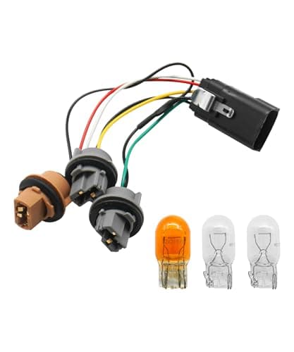 Tail Light Wiring Harness with Bulbs Compatible with Ram 1500 2019-2024,Replace Left or Right Connector