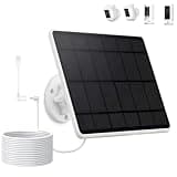 6W Solar Panel for Ring Spotlight Stick Up Cam Battery, USB-C DC Charger