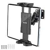 OHLPRO Tablet Wall Mount Holder, 360° Rotation for 5-13" iPad mini Pro Air, Fire HD, Galaxy Tab, Switch and Phone, Drilled Base with 3" Support Arm Stand, Adjustable Tilt