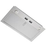 PM300SS Range Hood Insert For Under-Cabinet, 21-Inch Built, 300 Max Blower CFM, Stainless Steel, Customized Power Supply Package, 2-speed Adjustment Exhaust Fan And Spotlight