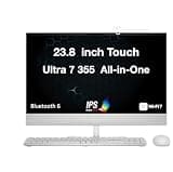 Dell 24 EC24260 AI Powered All-in-One 23.8" Touchscreen IPS FHD Display (Intel Ultra 7 355, 32GB DDR5, 2TB PCIe SSD, Intel Graphics, WiFi 7, Webcam, Bluetooth 6.0, Win 11 Home)