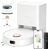 uninell Robot Vacuum and Mop with Self-Emptying Station,LiDAR Navigation Creates No-Go Zones,7000Pa Strong Suction for Pet Hair on Carpets,Ideal for Hardwood Floors & Multi-Floor Homes-White