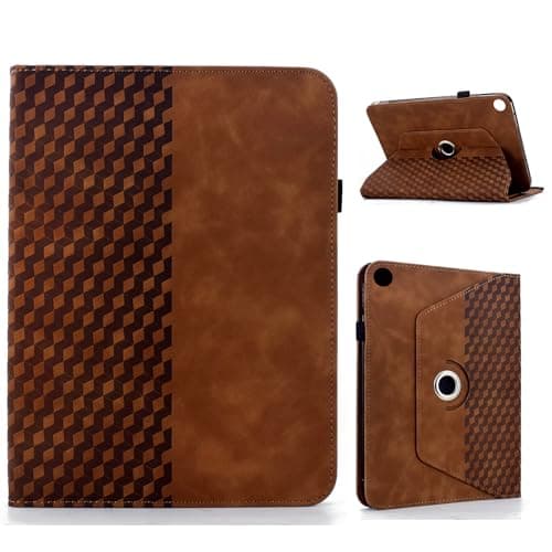 YBFJCE Rotating Case for Samsung Galaxy Tab A11 Plus 2025 (SM-X230/X235/X236B)/A9 Plus 2023 (SM-X210/X215/X216B) 11 inch - 360 Degree Rotating Protective Folio Stand Cover, Brown