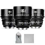 7artisans 35/50/75mm T1.5 Dream Series Set Manual Focus Full-Frame Large Aperture Prime Cine Lens Compatible for Sony A7 Series FX3 A7S3 A7M3 A7M4, Black