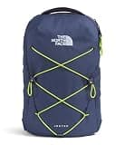 The North Face Jester Everyday Laptop Backpack - Commuter Daypack, Water Repellent, Laptop Sleeve, Lunar Blue/Fizz Lime, One Size