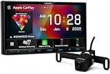 KENWOOD DMX9708S 6.95-Inch Capacitive Touch Screen, Car Stereo, Wired and Wireless CarPlay and Android Auto, Bluetooth | Plus KENWOOD CMOS-230LP Universal Backup Camera