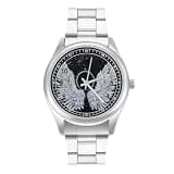 NTVOWPZO Three-Hand Analog Stainless Steel Watches for Men Easy Reader
