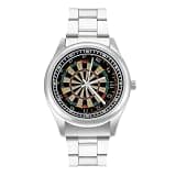 NTVOWPZO Three-Hand Analog Stainless Steel Watches for Men Easy Reader