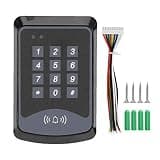 K03 Password Access Controller System with ID Card Reader and Keypad, Door Access Control for Offices Homes Villas Banks, 125kHz EM Card Support, 1000 - User Capacity, 12V DC Power