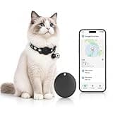 GPS Collar for Cats (Android Only) Pet Tracker, Soccer Style Smart Tag Compatible with Google Find My, Waterproof No Monthly Fee Cat Tracking Collar, Game Day Football Design for Pet Safety