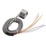 110V/220V Stainless Steel Spiral Coil Heater for Injection Molding Machines - K Thermocouple, 550W to 1200W, ID75mm, H25-45mm(4.2x2.2mm,220V-75x25mm 550W)
