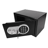 Omquot Electronic Password Safe, Heavy Duty Steel Security Safe for Office, Household, Files, Documents, 31 x 20 x 20 cm