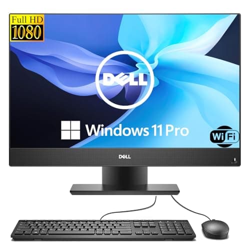 Dell OptiPlex 5270 All-in-One Desktop PC, 21.5-Inch FHD, Quad-Core i7-8700, 8GB RAM, 256GB SSD, WiFi, Bluetooth, Windows 11 Pro(Renewed)